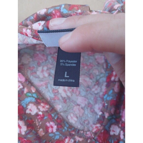 Daytrip Floral Bodysuit Women's L Coquette Feminine Balloon Sleeves - Picture 5 of 6